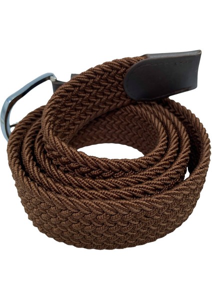 Kahverengi Elastik Esnek Unisex Örgü Kemer - 8500-9 modelleri