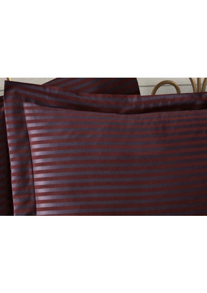 Bella Bambu Jakar Kumaş Bordo Ikili Oksford 60X80 cm Yastık Kılıfı -1344