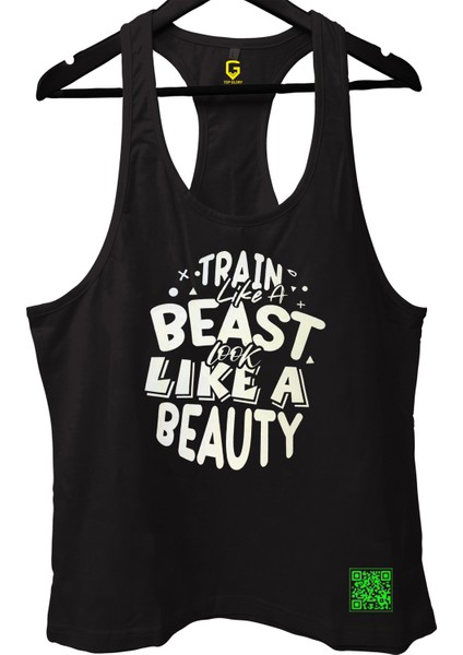 Top Glory Trainbeast Fitness Gym Tank Top Sporcu Atleti