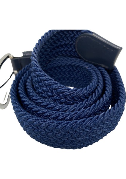 Lacivert Elastik Esnek Unisex Örgü Kemer - 8500-5 modelleri