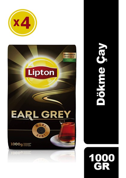 Earl Grey Dökme Çay 4 x 1 kg