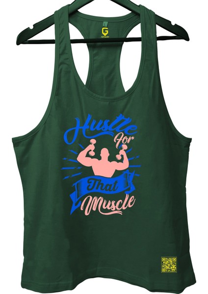 Hustle Fitness Gym Tank Top Sporcu Atleti
