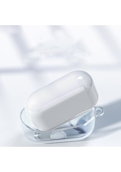 Airpods Pro 2 Kılıf Şeffaf Kristal Silikon 360 Tam Koruma 2 Parçalı Şık Tasarım Darbelere Dirençli