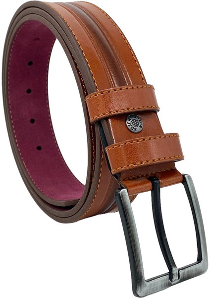 Taba Suni Deri Ortası Desenli Model 4 Cm.lik Spor Kemer - 9023-52-22RL indirimleri