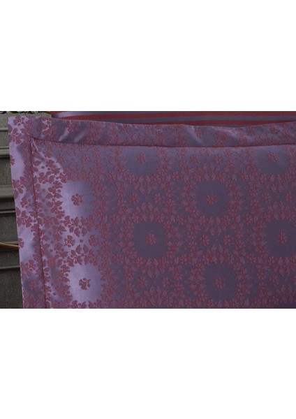 Jardin Bambu Jakar Kumaş Bordo Ikili Oksford 60X80CM Yastık Kılıfı -1352