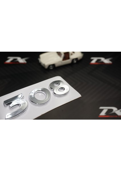 Peugeot 308 Bagaj 3m 3D Krom Abs Logo Amblem