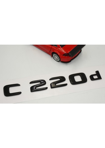 C 220D Bagaj Parlak Siyah Abs 3m 3D Yazı Logo