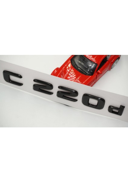 C 220D Bagaj Parlak Siyah Abs 3m 3D Yazı Logo