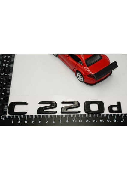 C 220D Bagaj Parlak Siyah Abs 3m 3D Yazı Logo