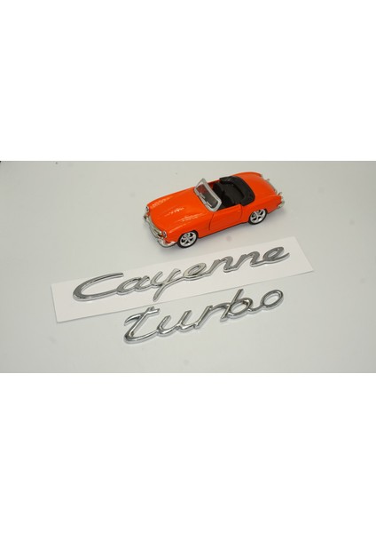 Porsche Cayenne Turbo Bagaj 3m 3D Abs Yazı Logo Amblem Seti
