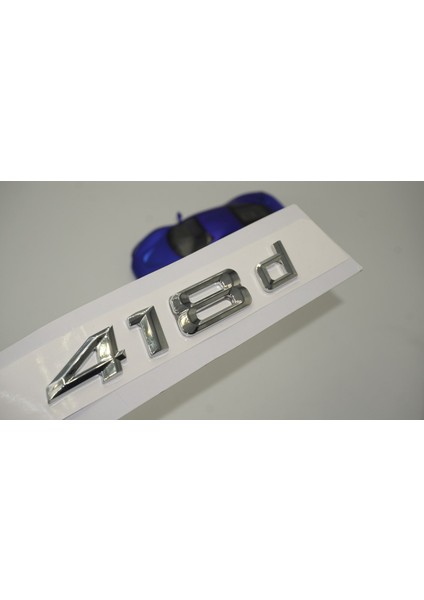 Bmw 418D Bagaj Krom Metal 3m 3D Yazı Logo