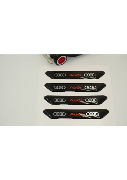 Audi Logo Kapı Kenarı Koruma Metalize Damla Desen 3m Band modelleri