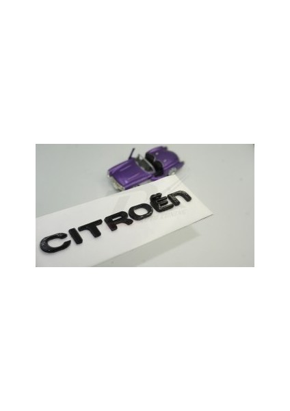 Citroen C3 Bagaj Parlak Siyah Abs 3m 3D Yazı Logo Amblem 2 Li Set