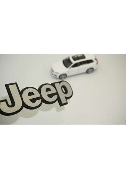 Jeep Kaput Bagaj Yeni Nesil 3m 3D Krom Metal Logo Amblem Arma