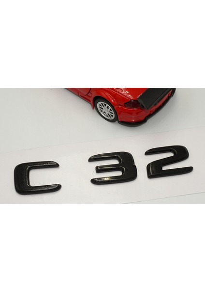 C 32 Bagaj Parlak Siyah Abs 3m 3D Yazı Logo modelleri