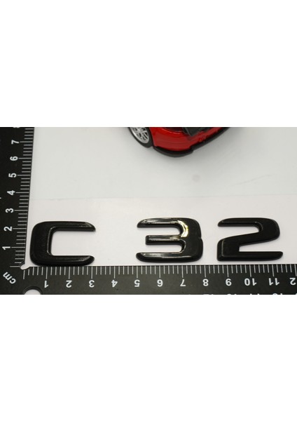 C 32 Bagaj Parlak Siyah Abs 3m 3D Yazı Logo indirimleri