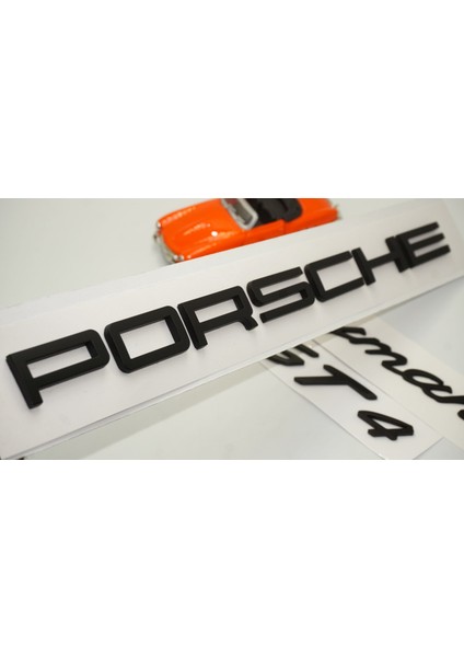 Porsche Cayman Gt4 Bagaj 3m 3D Abs Yazı Logo Amblem Seti