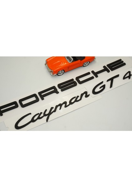 Porsche Cayman Gt4 Bagaj 3m 3D Abs Yazı Logo Amblem Seti