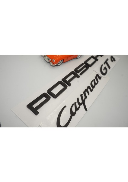 Porsche Cayman Gt4 Bagaj 3m 3D Abs Yazı Logo Amblem Seti