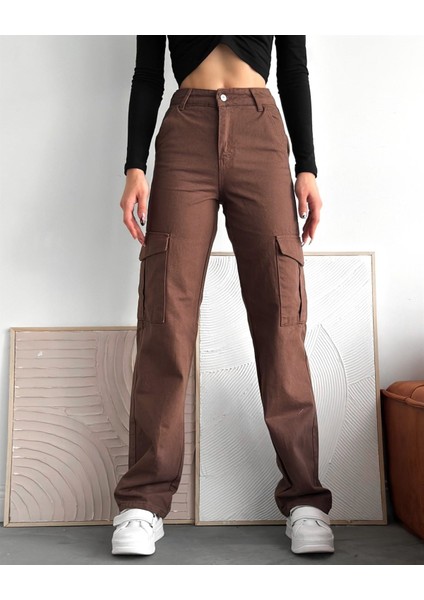 Kargo Cepli Bol Paça Kot Pantolon 23394 fiyatları