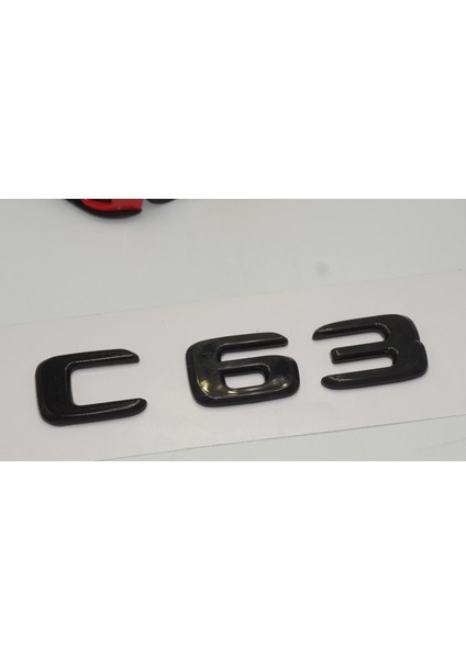 C 63 Bagaj Parlak Siyah Abs 3m 3D Yazı Logo modelleri