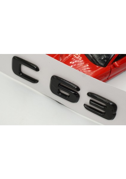 C 63 Bagaj Parlak Siyah Abs 3m 3D Yazı Logo fırsatları