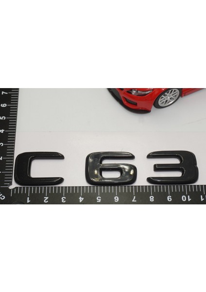 C 63 Bagaj Parlak Siyah Abs 3m 3D Yazı Logo indirimleri