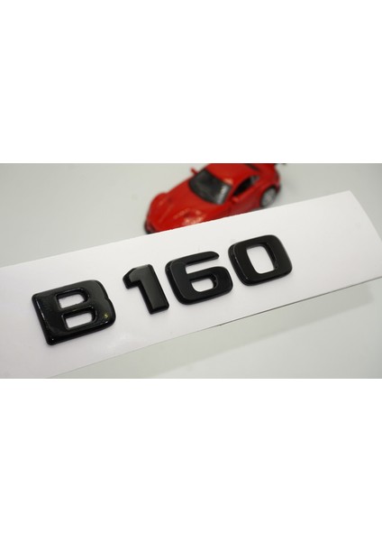 B 160 Bagaj Parlak Siyah Abs 3m 3D Yazı Logo