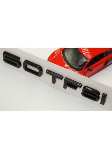 Audi 50 Tfsi Siyah Abs 3m 3D Bagaj Yazı Logo Orjinal Ürün fırsatları