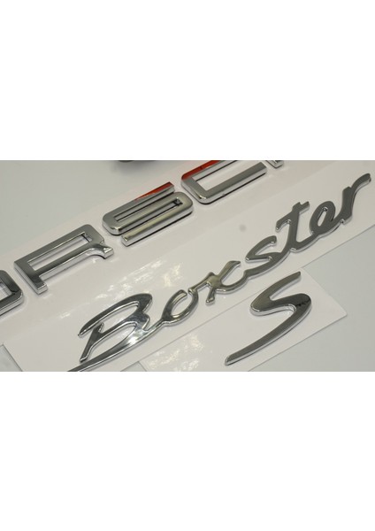Porsche Boxster S Bagaj 3m 3D Abs Yazı Logo Amblem Seti