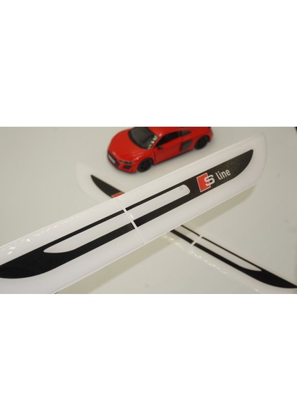 Audi A3 S Line Logo Yan Çamurluk 3m 3D Damla Silikon Yeni Nesil Logo Amblem