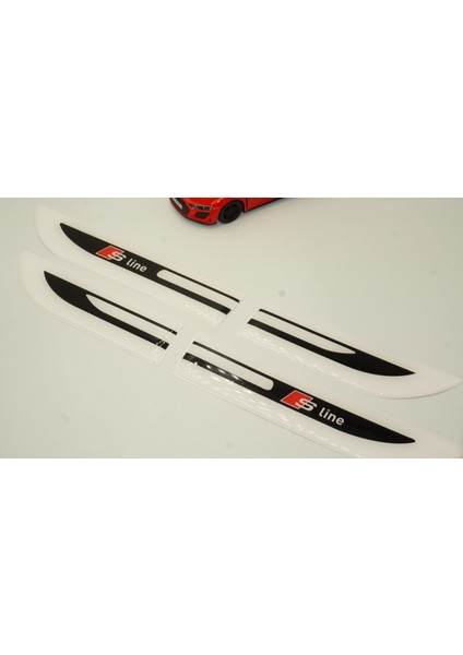 Audi A3 S Line Logo Yan Çamurluk 3m 3D Damla Silikon Yeni Nesil Logo Amblem modelleri