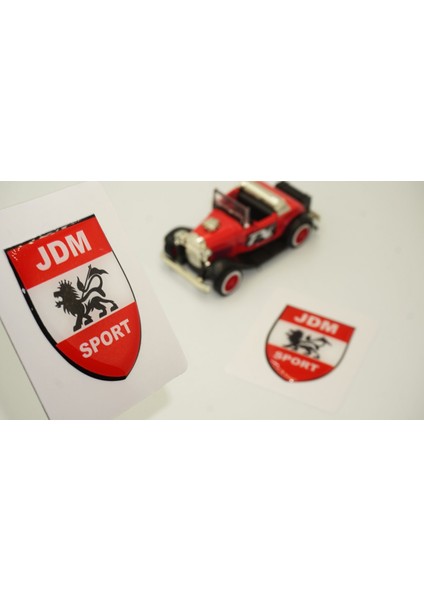 Jdm Sport Logo Damla Silikon Sticker 2 Li Set