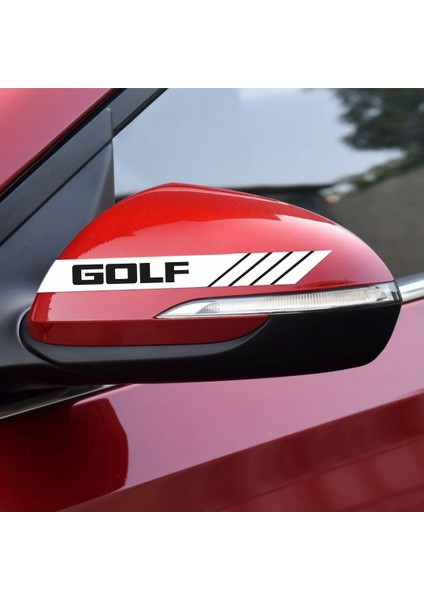Volkswagen Golf Yan Aynalar Selefon Kaplama Sticker Seti