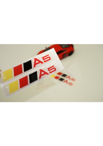 Audi A5 Logo 3m 3D Damla Silikon Torpido Bagaj Çamurluk Logo Amblem Arma Seti