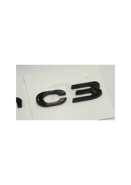 Citroen C3 Bagaj Parlak Siyah Abs 3m 3D Yazı Logo Amblem 2 Li Set fırsatları