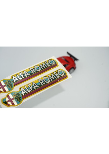 Alfa Romeo Logo Damla Silikon Torpido Çamurluk Yanı Sticker