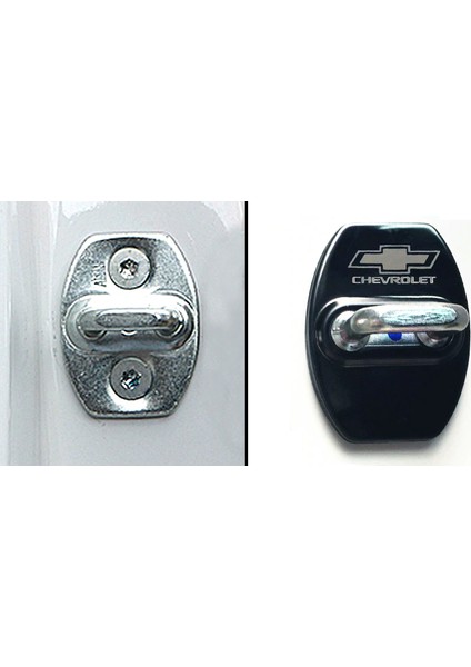 Chevrolet Krom Metal 3m Kapı Kilidi Logo 4 Lü Set indirimleri