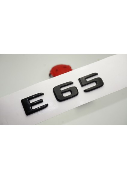 E 65 Bagaj Parlak Siyah Abs 3m 3D Yazı Logo
