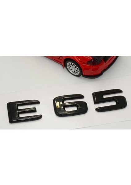 E 65 Bagaj Parlak Siyah Abs 3m 3D Yazı Logo