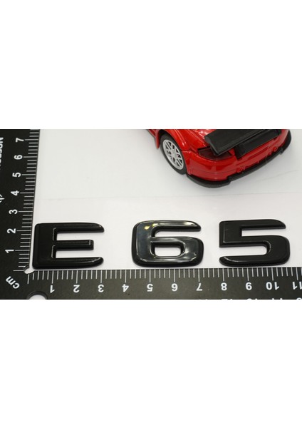 E 65 Bagaj Parlak Siyah Abs 3m 3D Yazı Logo