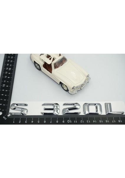 S320L Bagaj Krom Metal 3m 3D Yazı Logo
