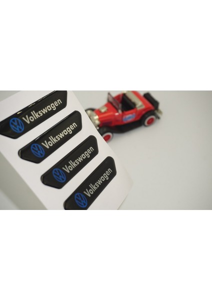 Volkswagen Logo Kapı Kenarı Koruma Metalize Damla Desen 3m Band