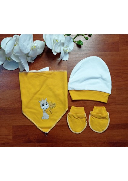 Baby Wıwa Zürafa Baskılı 5'li Zıbın Takımı 0/3 Ay