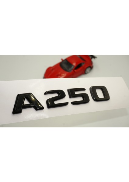 A 250 Bagaj Parlak Siyah Abs 3m 3D Yazı Logo