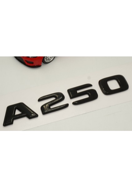 A 250 Bagaj Parlak Siyah Abs 3m 3D Yazı Logo
