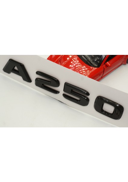 A 250 Bagaj Parlak Siyah Abs 3m 3D Yazı Logo