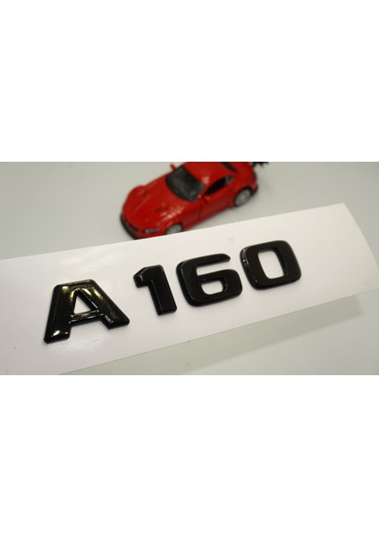 A 160 Bagaj Parlak Siyah Abs 3m 3D Yazı Logo