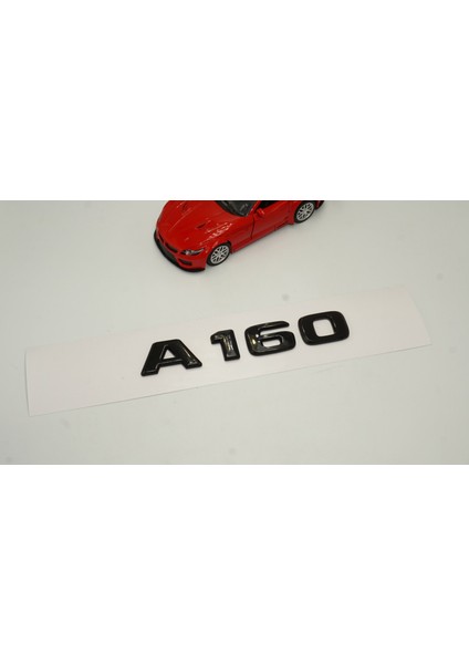 A 160 Bagaj Parlak Siyah Abs 3m 3D Yazı Logo