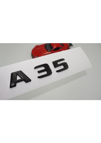 A 35 Bagaj Parlak Siyah Abs 3m 3D Yazı Logo